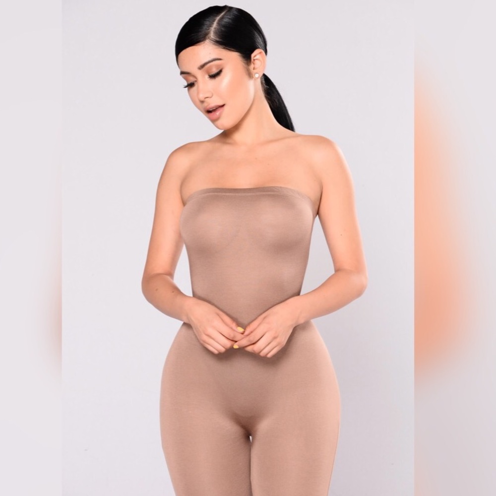Fashion nova Colby jumpsuit in mocha